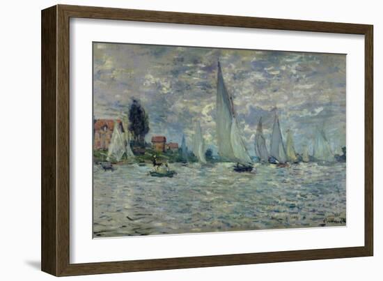 The Boats, or Regatta at Argenteuil, circa 1874-Claude Monet-Framed Giclee Print