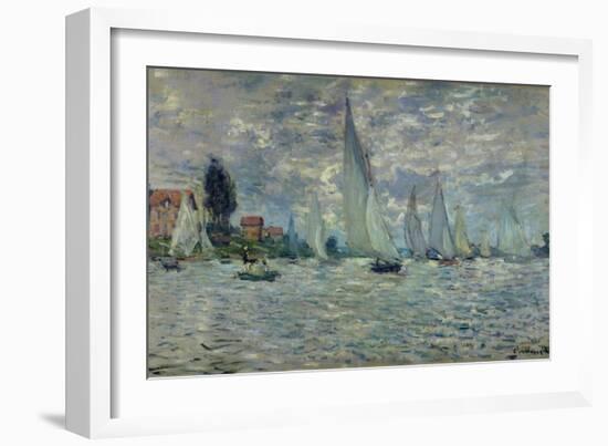 The Boats, or Regatta at Argenteuil, circa 1874-Claude Monet-Framed Giclee Print