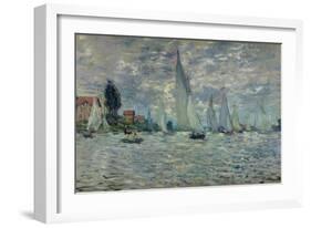 The Boats, or Regatta at Argenteuil, circa 1874-Claude Monet-Framed Giclee Print