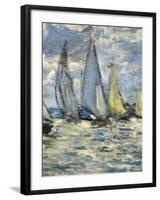 The Boats, or Regatta at Argenteuil-Claude Monet-Framed Art Print