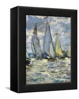 The Boats, or Regatta at Argenteuil-Claude Monet-Framed Stretched Canvas