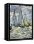 The Boats, or Regatta at Argenteuil-Claude Monet-Framed Stretched Canvas