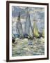 The Boats, or Regatta at Argenteuil-Claude Monet-Framed Art Print