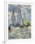 The Boats, or Regatta at Argenteuil-Claude Monet-Framed Art Print