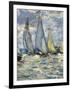 The Boats, or Regatta at Argenteuil-Claude Monet-Framed Art Print