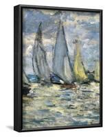 The Boats, or Regatta at Argenteuil-Claude Monet-Framed Art Print