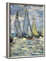 The Boats, or Regatta at Argenteuil-Claude Monet-Framed Art Print