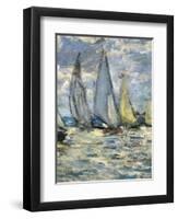 The Boats, or Regatta at Argenteuil-Claude Monet-Framed Art Print