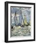 The Boats, or Regatta at Argenteuil-Claude Monet-Framed Art Print