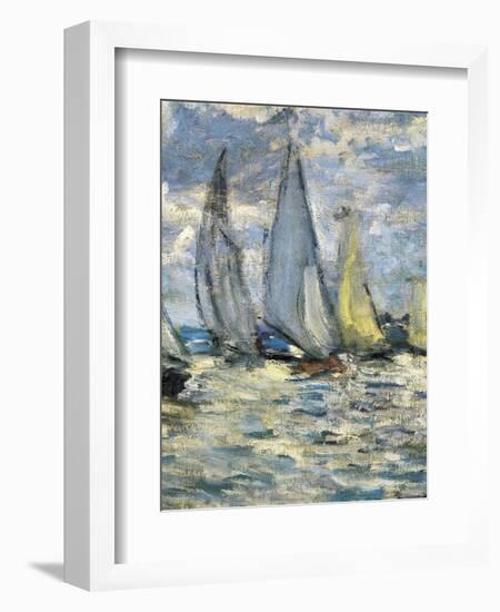 The Boats, or Regatta at Argenteuil-Claude Monet-Framed Art Print