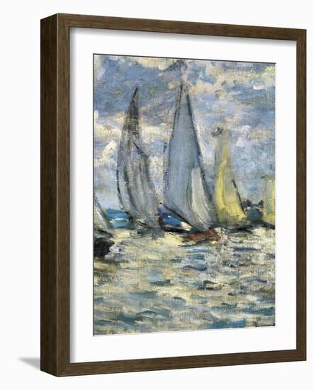 The Boats, or Regatta at Argenteuil-Claude Monet-Framed Art Print