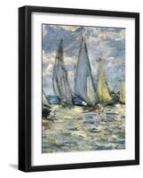 The Boats, or Regatta at Argenteuil-Claude Monet-Framed Art Print