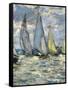 The Boats, or Regatta at Argenteuil-Claude Monet-Framed Stretched Canvas