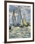 The Boats, or Regatta at Argenteuil-Claude Monet-Framed Art Print