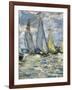 The Boats, or Regatta at Argenteuil-Claude Monet-Framed Art Print