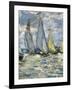 The Boats, or Regatta at Argenteuil-Claude Monet-Framed Art Print