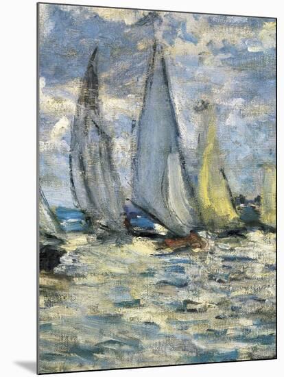 The Boats, or Regatta at Argenteuil-Claude Monet-Mounted Art Print