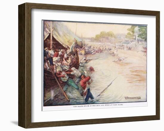 The Boats Stuck in the Mud and Were an Easy Mark-Joseph Ratcliffe Skelton-Framed Giclee Print