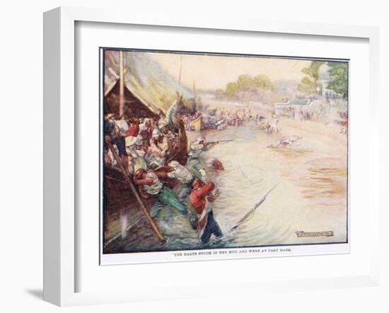 The Boats Stuck in the Mud and Were an Easy Mark-Joseph Ratcliffe Skelton-Framed Giclee Print