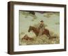 The Bob Cat Hunter (Oil on Canvas)-William Herbert 'Buck' Dunton-Framed Giclee Print