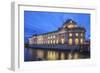 The Bode Museum on the Museum's Island in the Centre of Berlin. the River Spree in the Foreground.-David Bank-Framed Photographic Print