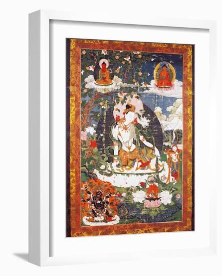 The Bodhisattva Avalokitesvara Padmapani Sitting-null-Framed Giclee Print