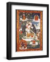 The Bodhisattva Avalokitesvara Padmapani Sitting-null-Framed Premium Giclee Print