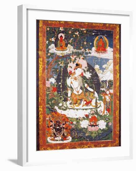 The Bodhisattva Avalokitesvara Padmapani Sitting-null-Framed Giclee Print