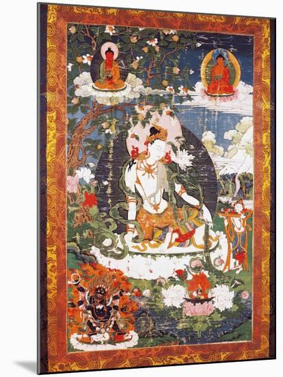 The Bodhisattva Avalokitesvara Padmapani Sitting-null-Mounted Giclee Print
