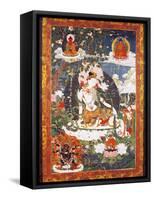 The Bodhisattva Avalokitesvara Padmapani Sitting-null-Framed Stretched Canvas