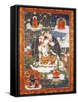 The Bodhisattva Avalokitesvara Padmapani Sitting-null-Framed Stretched Canvas