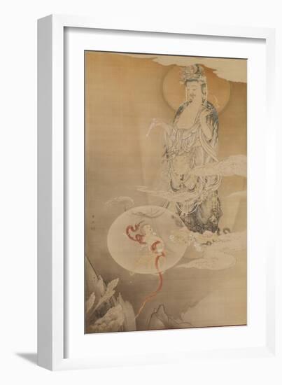 The Bodhisattva Kannon, 1883-Kano Hogai-Framed Giclee Print