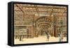 The Bodleian Library, Oxford-English School-Framed Stretched Canvas