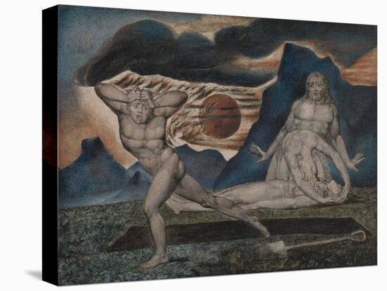 The Body of Abel Found by Adam and Eve-William Blake-Stretched Canvas