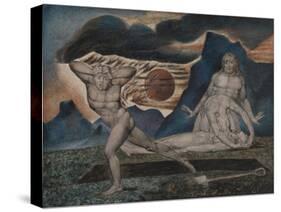 The Body of Abel Found by Adam and Eve-William Blake-Stretched Canvas