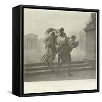 The Body of Caesar-Jean-Andre Rixens-Framed Stretched Canvas