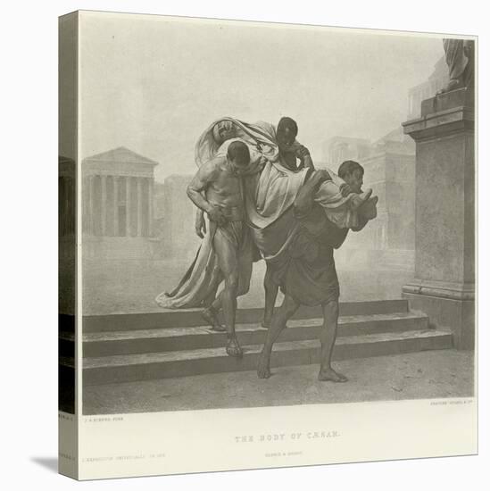 The Body of Caesar-Jean-Andre Rixens-Stretched Canvas