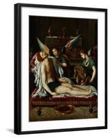 The Body of Christ Anointed by Two Angels-Alessandro Allori-Framed Giclee Print