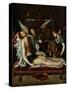 The Body of Christ Anointed by Two Angels-Alessandro Allori-Stretched Canvas