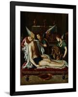 The Body of Christ Anointed by Two Angels-Alessandro Allori-Framed Giclee Print