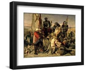 The Body of Harold Brought before William the Conqueror, 1844-61-Ford Madox Brown-Framed Premium Giclee Print