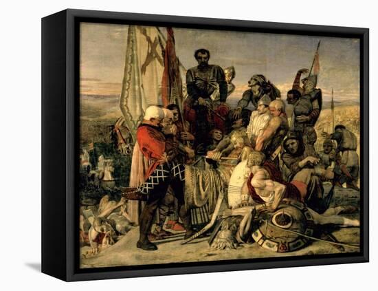 The Body of Harold Brought before William the Conqueror, 1844-61-Ford Madox Brown-Framed Stretched Canvas