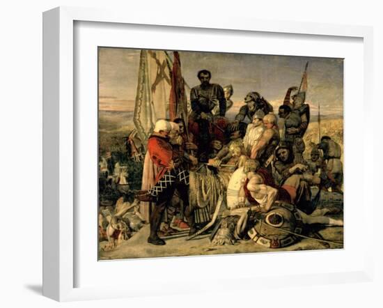 The Body of Harold Brought before William the Conqueror, 1844-61-Ford Madox Brown-Framed Giclee Print