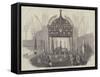 The Body of Monk, Duke of Albemarle, Lying in State in Westminster Abbey-null-Framed Stretched Canvas