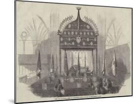 The Body of Monk, Duke of Albemarle, Lying in State in Westminster Abbey-null-Mounted Giclee Print