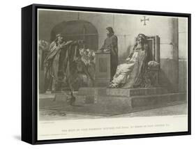 The Body of Pope Formosus Exhumed for Trial by Order of Pope Stephen Vii-Jean Paul Laurens-Framed Stretched Canvas