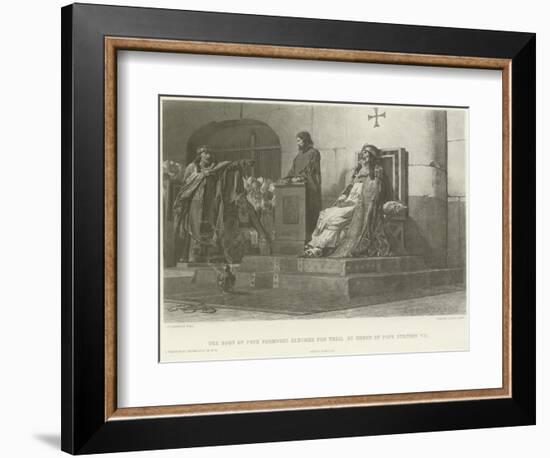 The Body of Pope Formosus Exhumed for Trial by Order of Pope Stephen Vii-Jean Paul Laurens-Framed Giclee Print