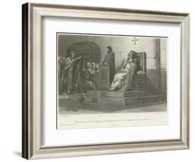 The Body of Pope Formosus Exhumed for Trial by Order of Pope Stephen Vii-Jean Paul Laurens-Framed Giclee Print