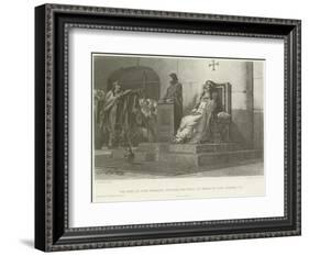 The Body of Pope Formosus Exhumed for Trial by Order of Pope Stephen Vii-Jean Paul Laurens-Framed Giclee Print