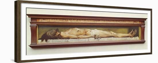 The Body of the Dead Christ in the Tomb. 1521-Hans Holbein the Younger-Framed Giclee Print